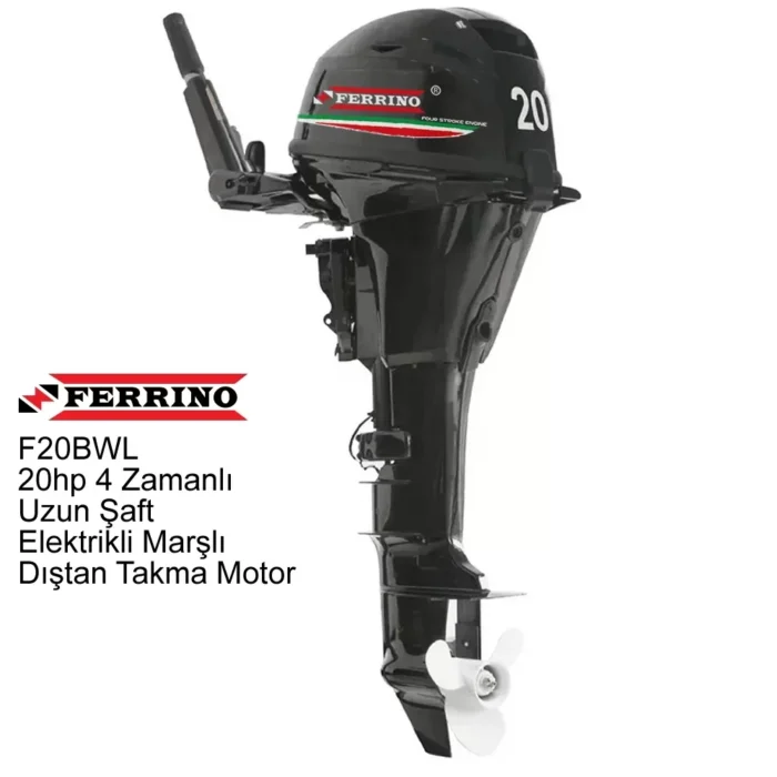 ferrino 20hp 4 zamanli uzun saft elektrikli marsli distan takma motor 145041626 sw1000sh1000