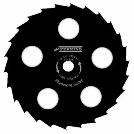 Ferrino Motorlu Tırpan Japon Bıçak Daire Testere 255mm Delikli Siyah