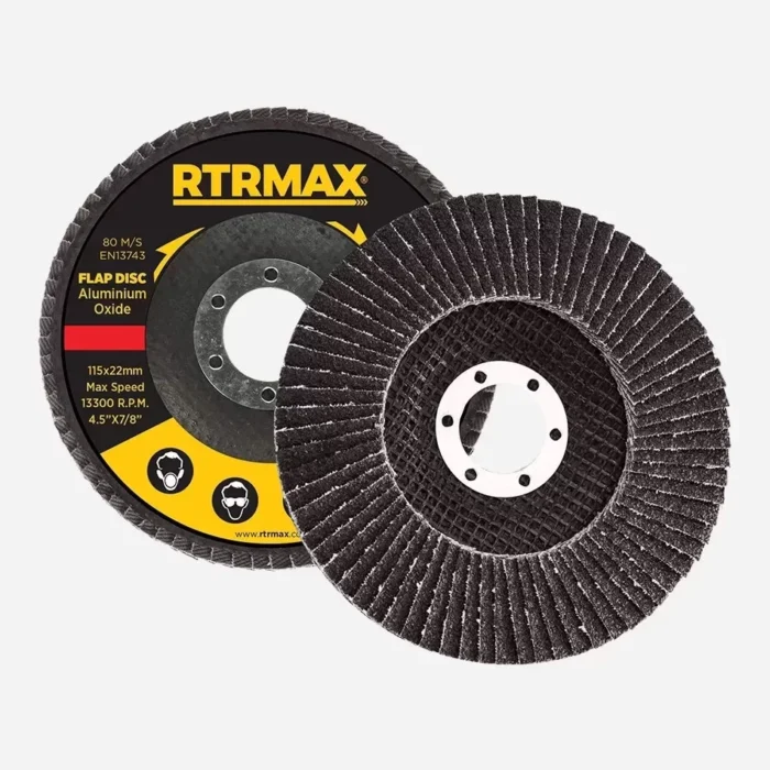rtrmax aluminyum oksit flap disk 115mm 40 123790893 sw950sh950