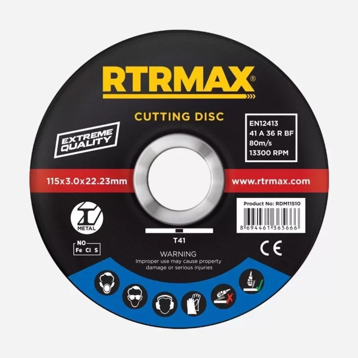 rtrmax rdm11510 metal kesme diski 115x10mm 182196142 sw950sh950