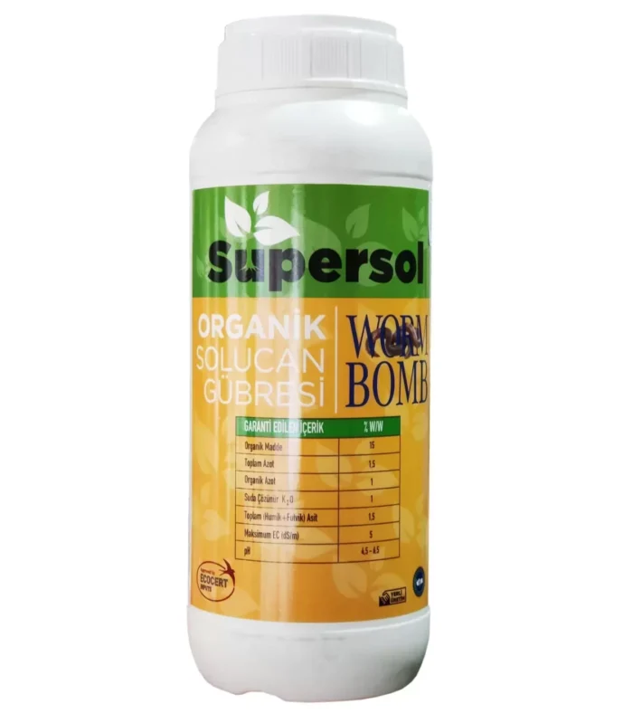 supersol worm bomb organik solucan gubresi 1lt 130293519 sw1258sh1436