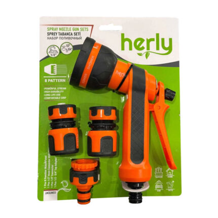 Herly HL2201 Sulama Sprey Tabanca Seti 8 Fonksiyonlu